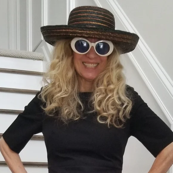 Straw Hat, Black and Brown, Like New, OS, $29 - Picture 8 of 9